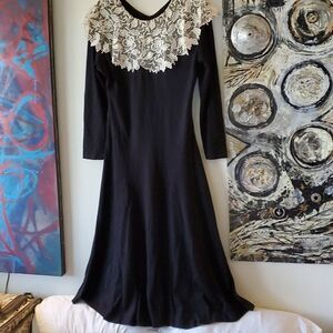 Black Dress.  "Mortician/ Wednesday Adams Looking"  vintage dress
